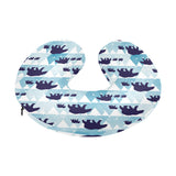polar bear winter snow pattern U-Shaped Travel Neck Pillow