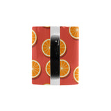 Oranges pattern red background Morphing Mug Heat Changing Mug