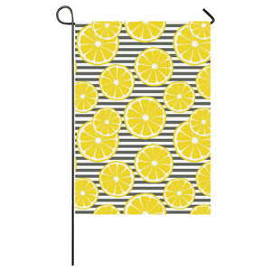 slice of lemon design pattern House Flag Garden Flag