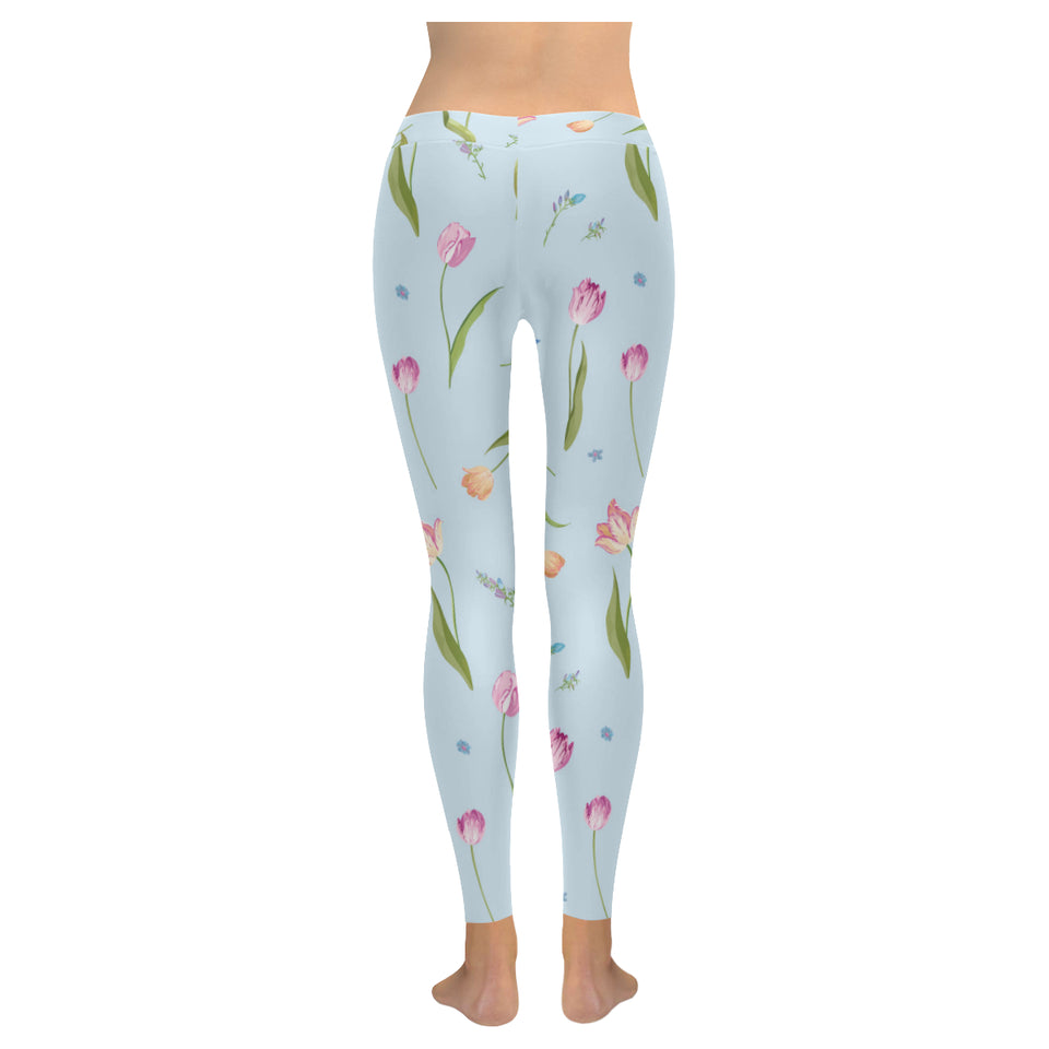 Watercolor Tulips pattern Women's Legging Fulfilled In US