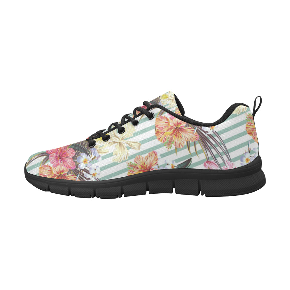 Colorful orchid flower pattern Women's Sneaker Shoes