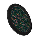 Snake forest pattern Elegant Black Wall Clock