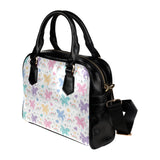 colorful unicorn rainbow heart pattern Shoulder Handbag