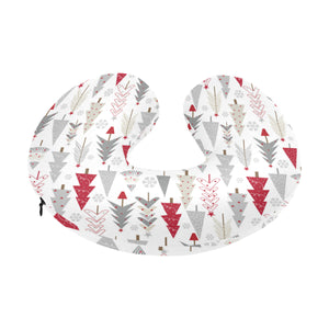 Cute Christmas tree pattern U-Shaped Travel Neck Pillow