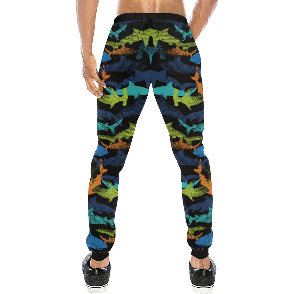 Colorful shark Unisex Casual Sweatpants