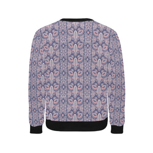 Indian Batik Style pattern Men's Crew Neck Sweatshirt