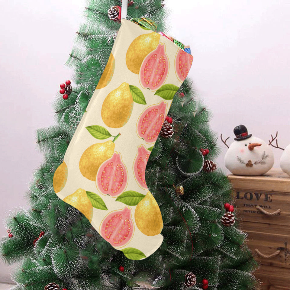 Beautiful guava pattern Christmas Stocking