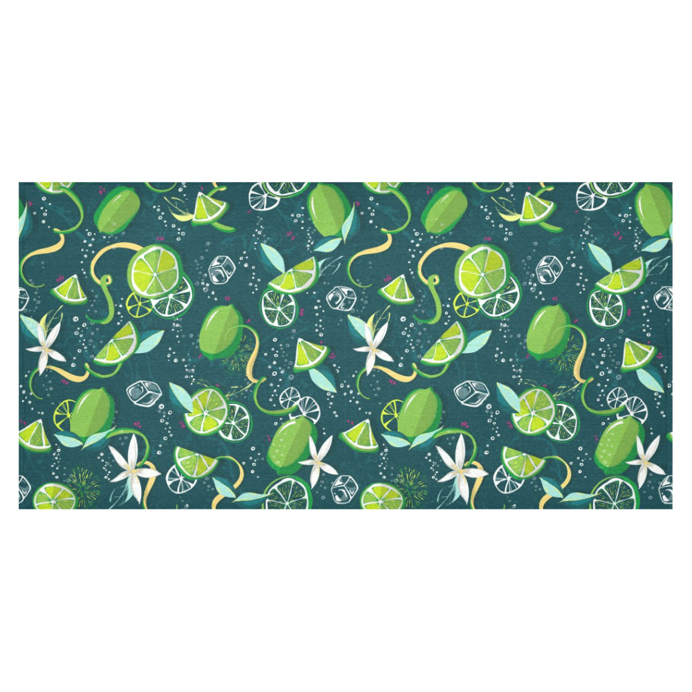 Lime ice flower pattern Tablecloth