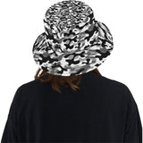 Black white camouflage pattern Unisex Bucket Hat