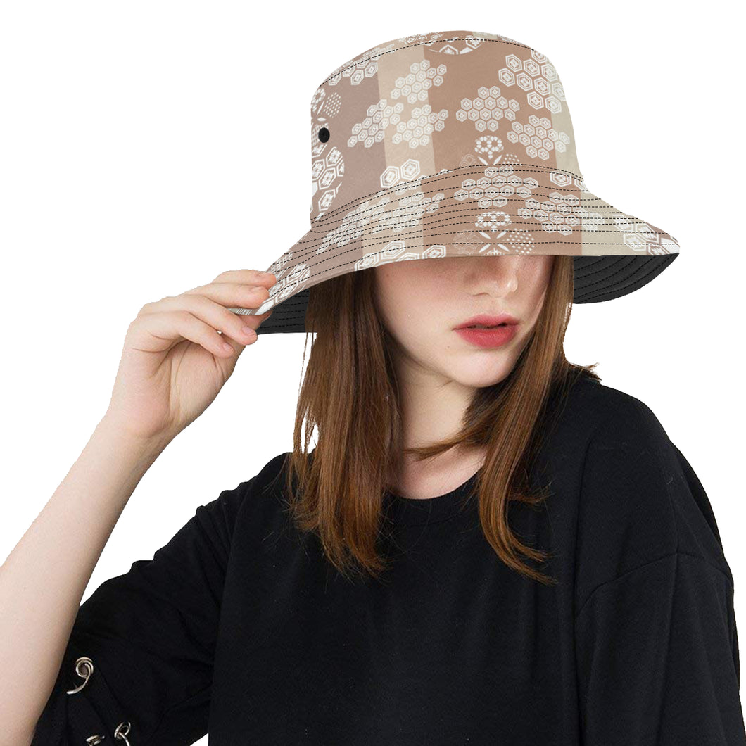 Beautiful hexagon japanese  pattern Unisex Bucket Hat