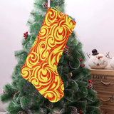 Fire flame design pattern Christmas Stocking