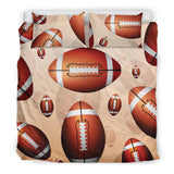 American Football Ball Design Pattern  Bedding Set