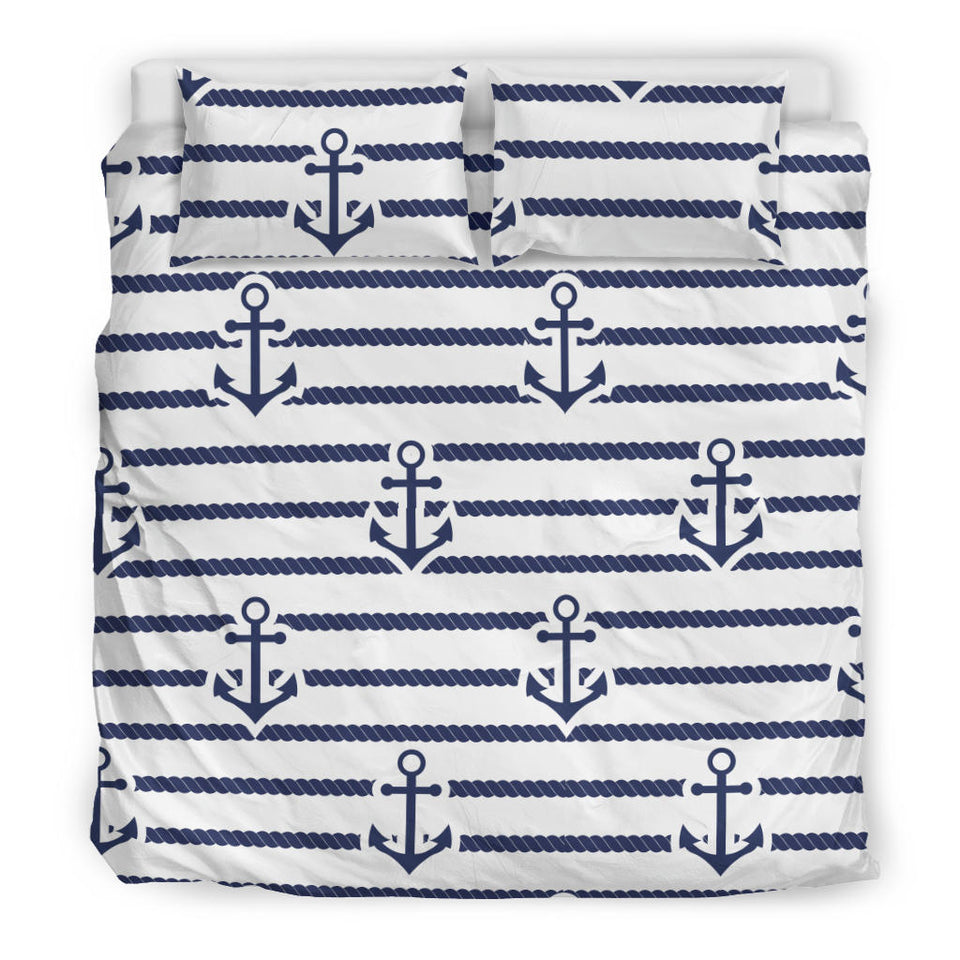 Anchor Rope Nautical  Pattern  Bedding Set