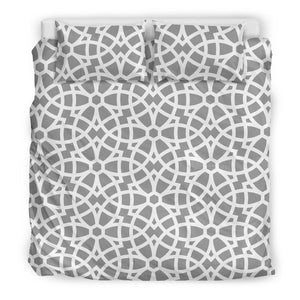 Arabic Gray Pattern  Bedding Set