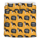 Boston Terrier Design Pattern  Bedding Set