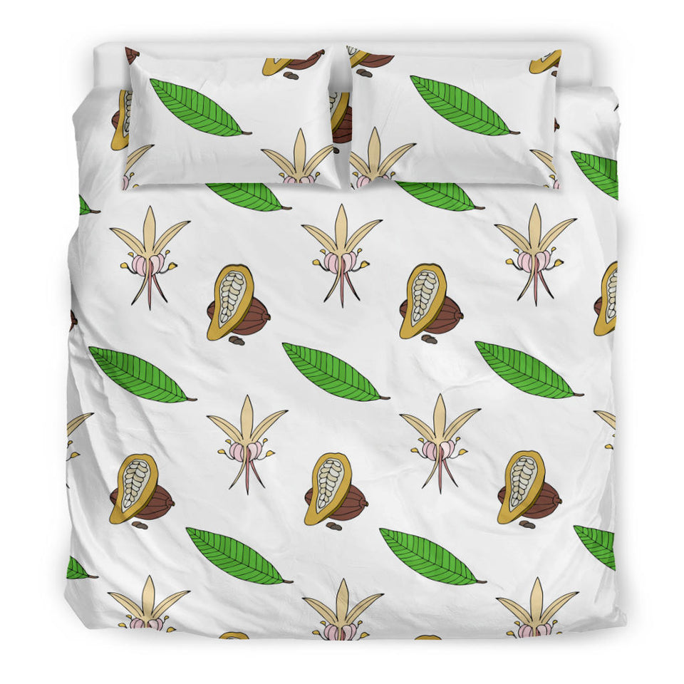 Color Hand Drawn Cocoa Pattern  Bedding Set