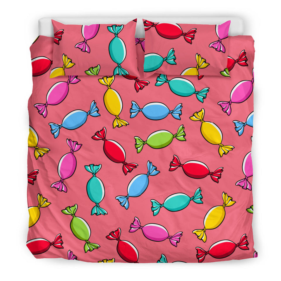 Colorful Wrapped Candy Pattern  Bedding Set