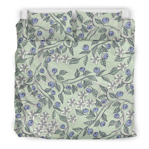 Hand Drawn Blueberry Pattern  Bedding Set