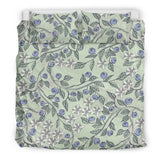 Hand Drawn Blueberry Pattern  Bedding Set