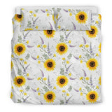 Beautiful Sunflowers Pattern Bedding Set