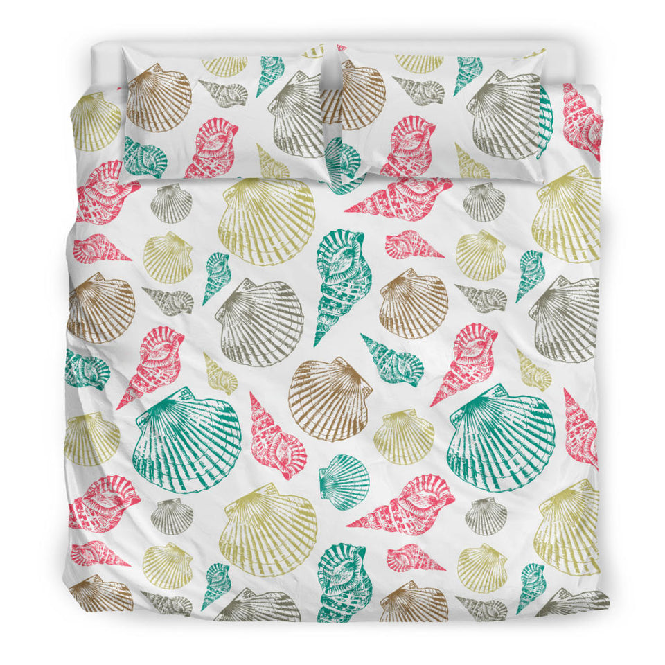 Colorful Shell Pattern Bedding Set