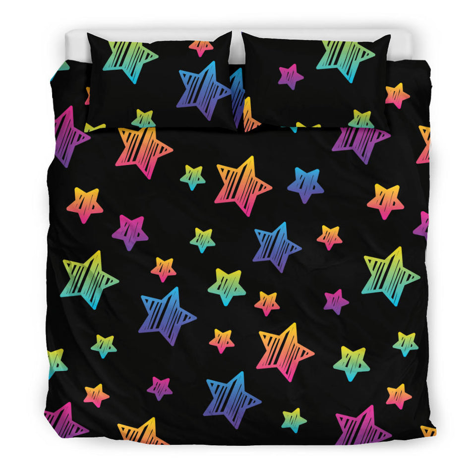 Colorful Star Pattern Bedding Set