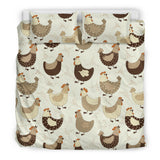 Cute Rooster Chicken Cock Bedding Set