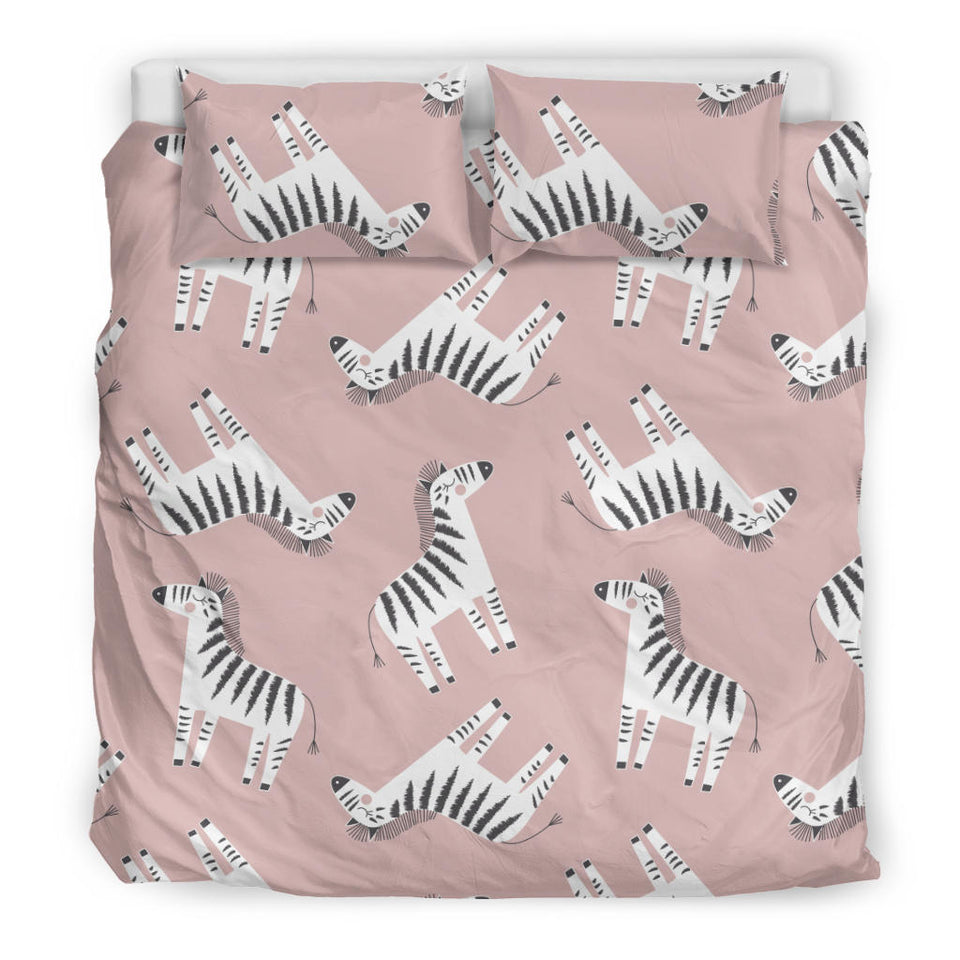 Cute Zebra Pattern Bedding Set