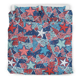 Hand Drawn Colorful Starfish Bedding Set