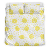 Hand Drawn Sun Pattern Bedding Set