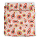 Papaya Leaves Pattern Bedding Set
