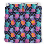 Pineapples Pattern Zigzag Background Bedding Set