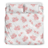 Pink Sakura Cherry Blossom Pattern Bedding Set