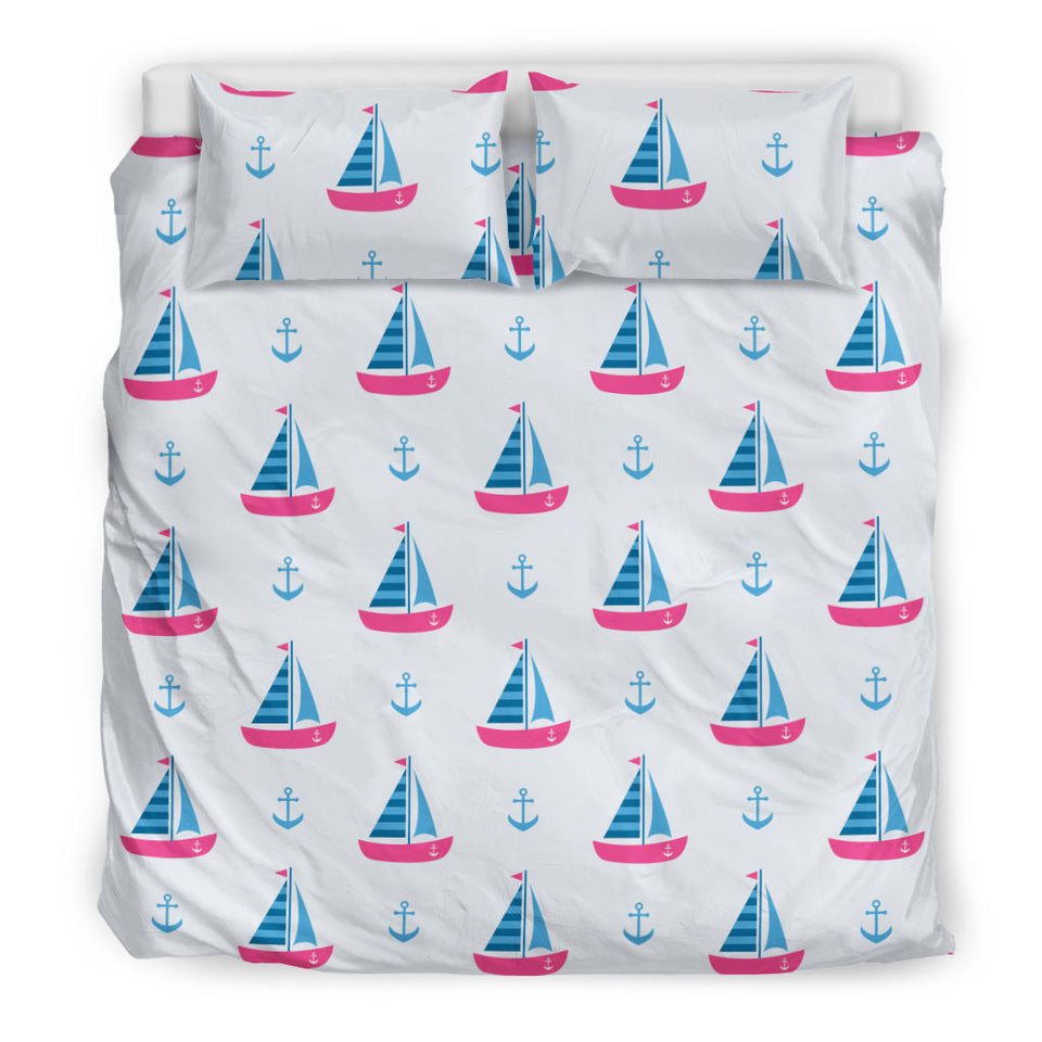 Sailboat Anchor Pattern Bedding Set