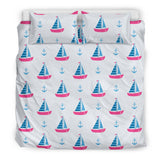Sailboat Anchor Pattern Bedding Set