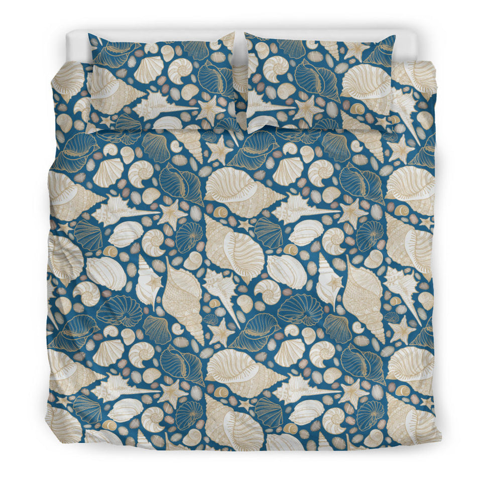 Shell Polynesian Tribal Design Pattern Bedding Set