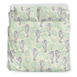 Seahorse Shell Pattern Bedding Set