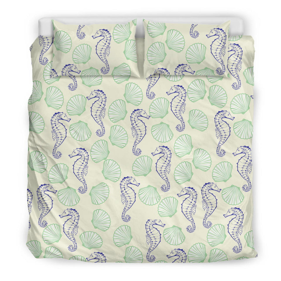 Seahorse Shell Pattern Bedding Set