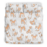 Shiba Inu Dog Pattern Bedding Set