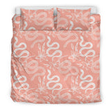 Snake Lilies Flower Pattern Bedding Set