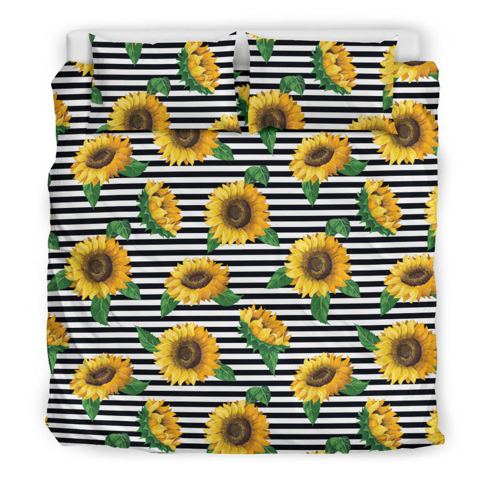 Sunflowers Ribbon Background Bedding Set