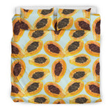 Watercolor Papaya Pattern Bedding Set