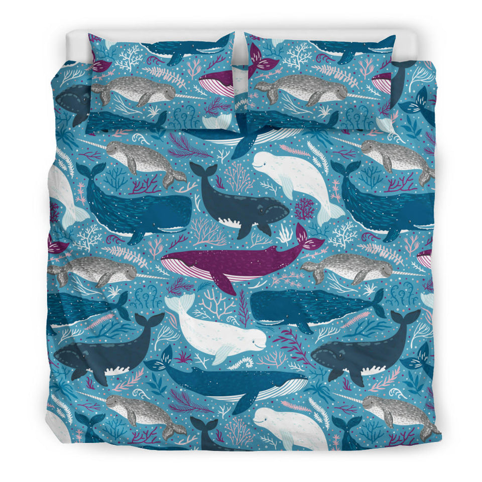 Whale Design Pattern Bedding Set