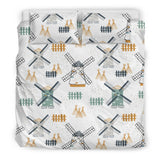Windmill Pattern Bedding Set