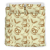 Windmill Wheat Pattern Bedding Set