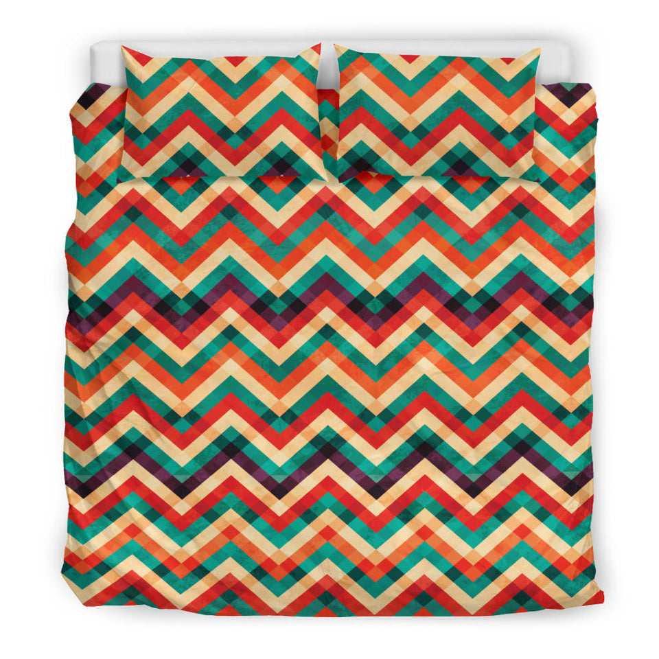 Zigzag  Chevron Colorful Pattern Bedding Set