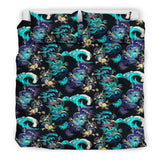 Dragon Sea Wave Pattern Bedding Set