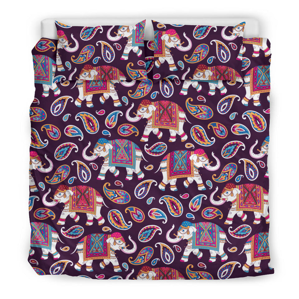 Elephant Indian Style Ornament Pattern Bedding Set