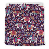 Elephant Indian Style Ornament Pattern Bedding Set