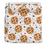 Chocolate Chip Cookie Pattern Bedding Set
